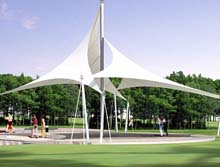 吉林膜結(jié)構(gòu)車棚光照特性介紹